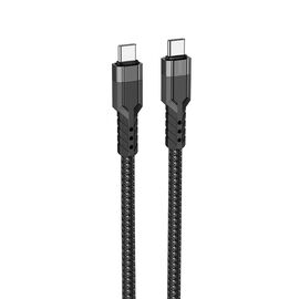  Кабель Type-C - Type-C Hoco U110 PD 60W 120см 3A  (black) (220582) 