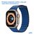  Ремешок кожаный Great Case Leather Loop для Apple Watch 42/44/45/49 мм, 225мм, на магните, синий (11) 