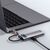  USB HUB разветвитель BASEUS Metal Gleam Series 5 в 1 Type-C (m) - 3xUSB3.0 + Type-C PD + 4К HDMI, серый металлик 