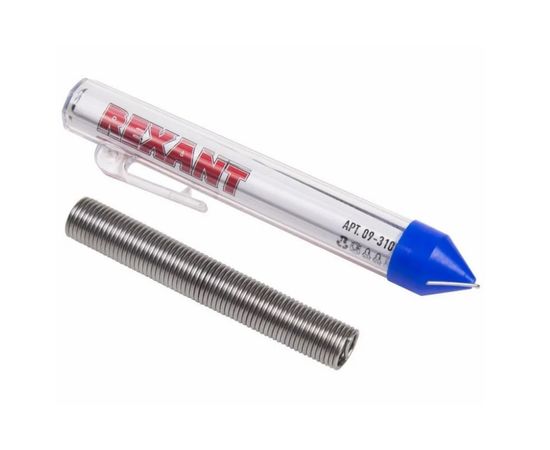  Припой REXANT (09-3103) с канифолью (олово-60%, свинец-40%), 20г, 1мм 