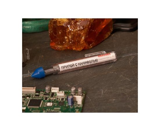  Припой REXANT (09-3103) с канифолью (олово-60%, свинец-40%), 20г, 1мм 