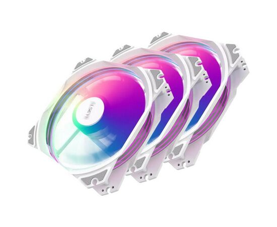  Вентилятор Alseye M120-PWA FAN KIT 3x120mm, 800-1700rpm, 31-66CFM, 19.4-33.8dBA, AURA RGB, PWM + 3pin Aura, RTL 