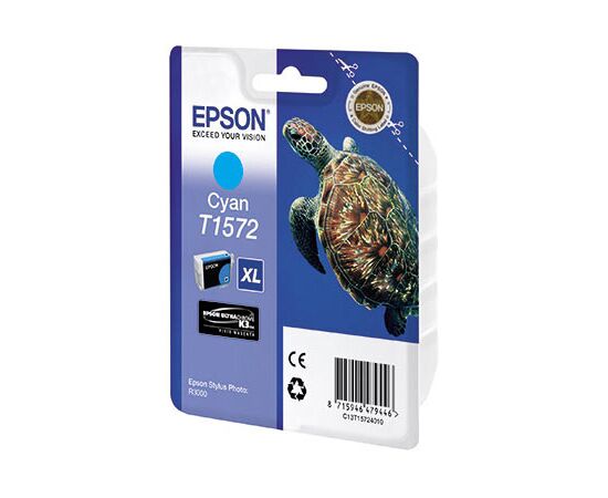  Картридж струйный Epson T1572 C13T15724010 голубой (25.9мл) для Epson St Ph R3000 