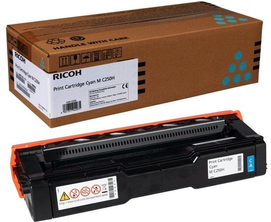  Тонер-картридж RICOH M C250H (408341) голубой для Ricoh P C301W/M C250FW 