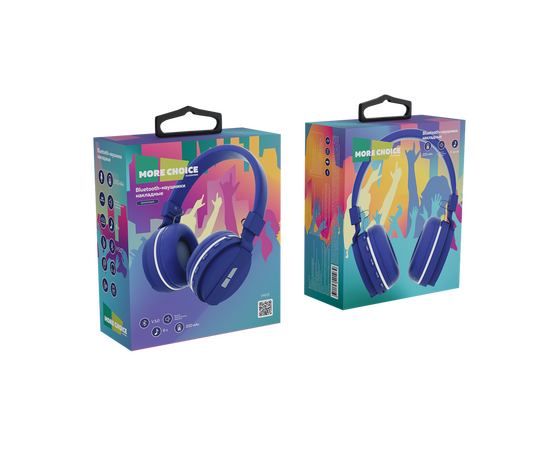  Bluetooth-наушники накладные 5.0 200mAh More choice HW15 (Purple) 