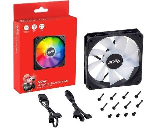  Вентилятор ADATA VENTOR120ARGBPWM-BKCWW 