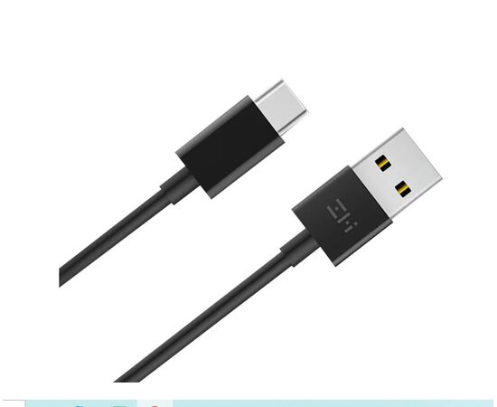  Кабель USB/Type-C Xiaomi ZMI 100 см 3A Материал оплетки TPE (AL701) техпак черный 