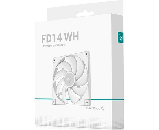  Вентилятор DEEPCOOL FD14 WH 140x140x25мм (PWM, белый, 400-1650об/мин) Color BOX 