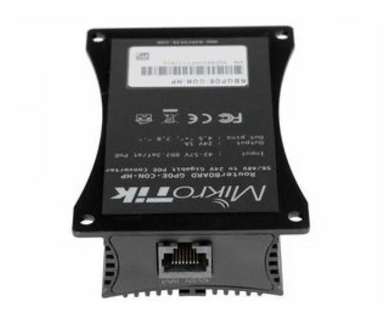  Преобразователь MikroTik RBGPOE-CON-HP PoE 48V to 24V 
