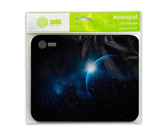  Коврик для мыши Cactus CS-MPС-P04XS Space 220x180x2мм 